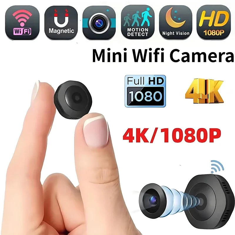 4K 1080P HD Mini Wireless Camera Portable Cam Invisible Night Version Camcorder Wifi Remote Monitor Video Voice Recorder Cameras